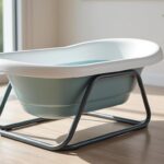 découvrez la baignoire bébé pliable sur pied, une solution pratique et gain de place idéale pour les petits espaces. facile à ranger et à utiliser au quotidien.